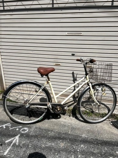 ママチャリ26インチ ダイアル式鍵交換済み 26インチシティサイクル 3段変速 鍵新品交換済防犯登録可能