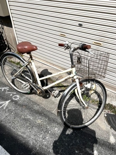 26インチシティサイクル 3段変速 鍵新品交換済防犯登録可能