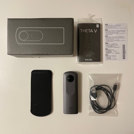 日本初の RICOH THETA V メタリックグレー 360度カメラ カメラ