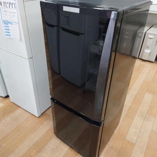 (M230509f-29) 三菱 MITSUBISHI ノンフロン冷凍冷蔵庫 MR-P15C 黒 ブラック ❄️ 2018年製 146L 2ドア冷蔵庫 ★ 名古屋市 瑞穂区 リサイクルショップ ♻ こぶつ屋