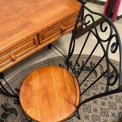 取りに来て下さる方限定 アンティーク 椅子 チェア 机 テーブル 木製 アイアン レトロ 家具 洋室