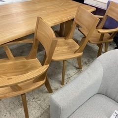 【愛品館 江戸川店】筑波産商 ベンチダイニングテーブル5点セット ID:152-008519-007 