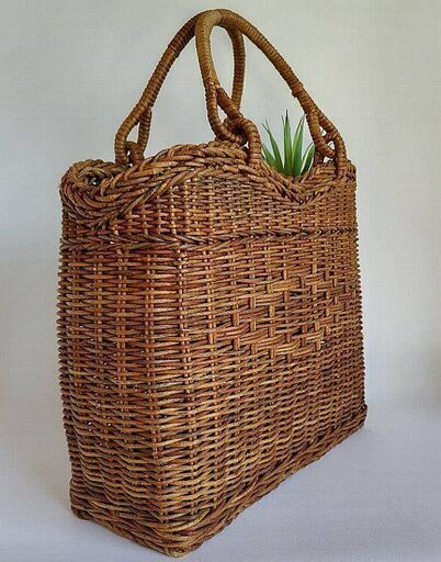 籠バッグ あけび 蔦