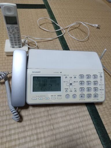 シャープ 固定式電話付き FAX