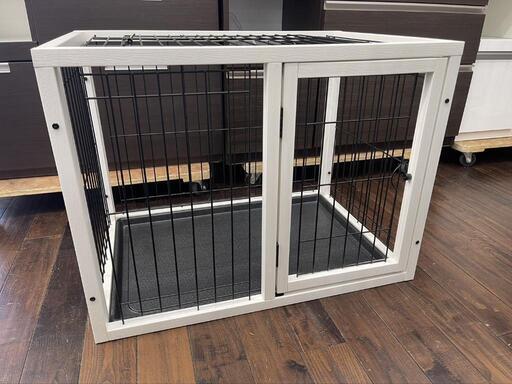 ★　ペットケージ　白 完成品 美品！自社配送時代引き可※現金、クレジット、スマホ決済対応※