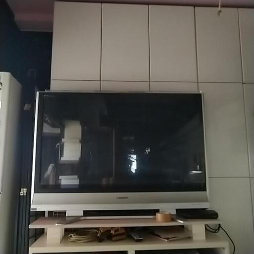 お話中、