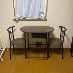 【差し上げます】テーブル＆椅子セット【5/23に引き取り可能な方】