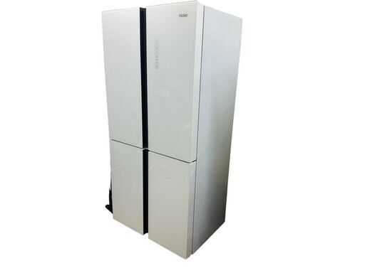 ランキング第1位 ノンフロン冷蔵冷凍庫 4ドア 468L Haier JY 冷凍154L/冷蔵314L おしゃれ冷蔵庫 ガラスドア JR-NF468B 大容量 冷蔵庫