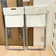 【新品未使用】IKEA 折りたたみチェア　2脚セット