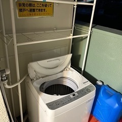 洗濯機の上の収納ラック
