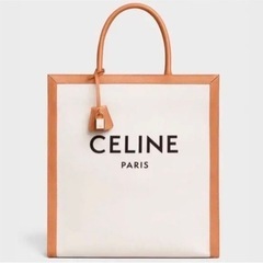 【ネット決済・配送可】【CELINE】バーティカル カバ プリン...