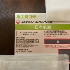 期限間近　JAL株主優待券