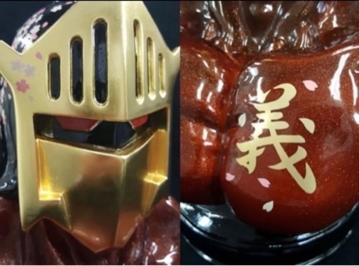 KIN29TOY 山中塗 ロビンマスク 胸像 ソフビ（漆塗りver.）