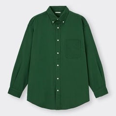 【GU】ツイルオーバーサイズシャツ(長袖)