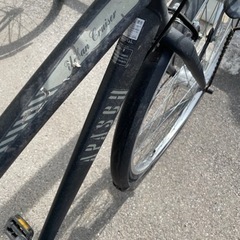 27インチ 外装6段自転車 オートライト 丸石