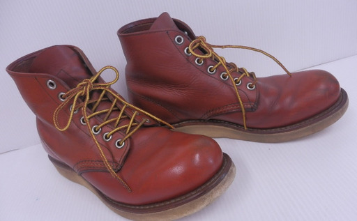 RED WING 8166 クラシックワークブーツ 赤羽ししゅうタグ レザー ブラウン 茶 24.5cm
