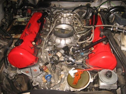 熱い販売 メルセデス―ベンツ-R107-500SL後期型エンジンコンプリート 