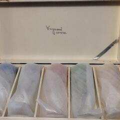 各務カガミクリスタル ワイングラス5色セット アンティーク