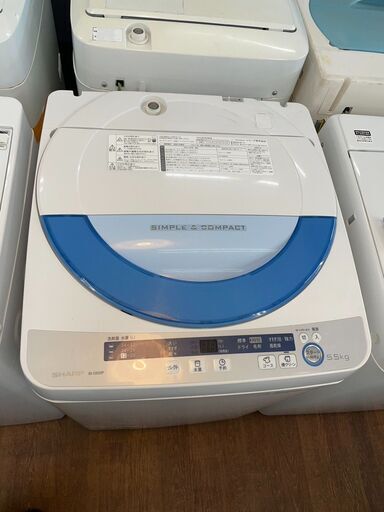 洗濯機　No.8263　SHARP　2015年製　5.5kg　ES-GE55P　【リサイクルショップどりーむ天保山店】