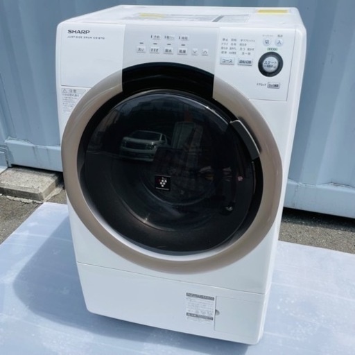 激安⬇️ SHARP ドラム式洗濯乾燥機　ES-S70 配達設置可⭕️
