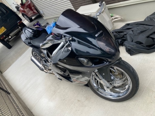 SUZUKI 隼 GSX1300R メンズ ジャンパー 黒