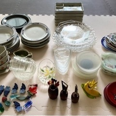 食器　ガラス皿　陶器