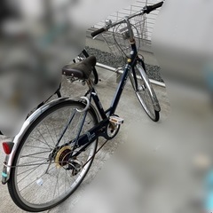 T字ハンドルママチャリ　自転車　ジャンク？