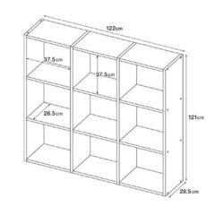 新品未開封！！無印良品 スタッキングシェルフセット 3段・3列 オーク材 幅122×高121㎝ 3×3 オープンシェルフ MUJI