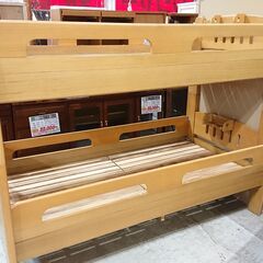 お引取終了】耐震⭕️がっしりした木製2段ベッド【美品】