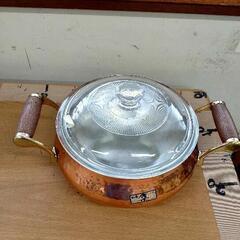 0522-121 蓋付き銅鍋