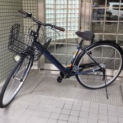 【決定しました】スポーティなシティサイクル(自転車) 27インチ　紺色