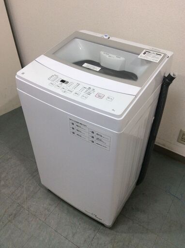 （8/28受渡済）JT6989【NITORI/ニトリ 6.0㎏洗濯機】美品 2022年製 NTR60 家電 洗濯 簡易乾燥付