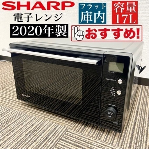 激安‼️フラットタイプ SHARP 電子レンジRE-TF17S-B05410