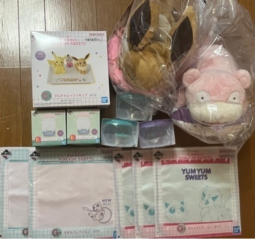 一番くじ　ポケモン　yumyum sweets ヤムヤムスイート　B賞　C賞　E賞　F賞　G賞　まとめ売り