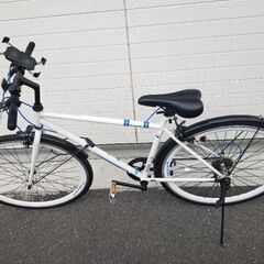 クロスバイク/自転車/wanp/ワンプ/サイクル/ロードバイク/27インチ/700C/6段ギア/530mm