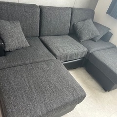 Lowya 3人掛けカウチソファ収納付き　幅190cm