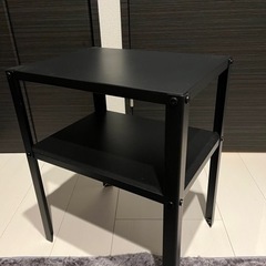 IKEA お洒落なサイドテーブル　黒　【引取限定】