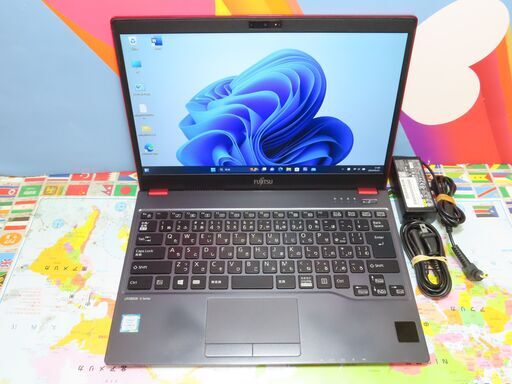 JC04133 富士通 LIFEBOOK U937/R レッド FHD ノートパソコン 良品 office