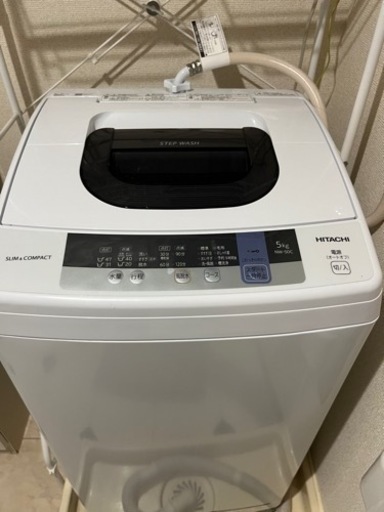 HITACHI全自動洗濯機5kg 2019年製保証期間6/28まで綺麗です