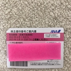 【ネット決済】ANA株主優待券