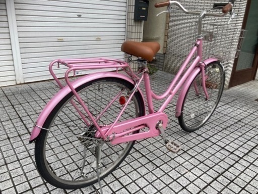 26インチ自転車】変速なし 前後タイヤ新品❗️美品❗️若林自転車