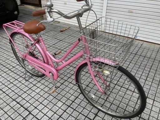 26インチ自転車】変速なし 前後タイヤ新品❗️美品❗️若林自転車 