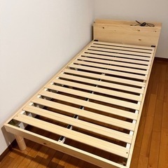 【直接引き取りのみ】すのこベッド　シングルベッド