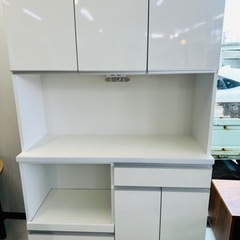 キッチンボード　人気のホワイト　美品　熊本リサイクルショップen
