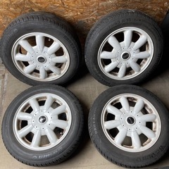 MINI 純正　アルミホイール　15インチ　バリ山　海外タイヤ付き　175/65R15 夏タイヤ　