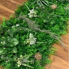 【梅雨入り前にスッキリ模様替え！】ウォールグリーン グリーンウォール グリーンパネル 壁掛け DIY フェイク フェイクグリーン 人工観葉植物 ディスプレイ インテリア