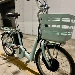 美品 ブリヂストン電動アシスト自転車 ベルトドライブのミニサイク...