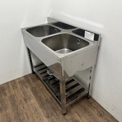 azuma アズマ 業務用 ステンレス 2槽シンク流し台 店舗 飲食店 