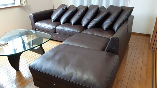 再値下げ　２万円　IKEA L字型ソファ　GRÖNLID グローンリード　合皮革
