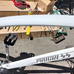 売約済みですm(_ _)m【札幌市内配達無料】【防犯登録料込】超美品中古車　PROGRESS　27インチ  鍵新品　6段切替　LEDオートライト　センサー式テールライト